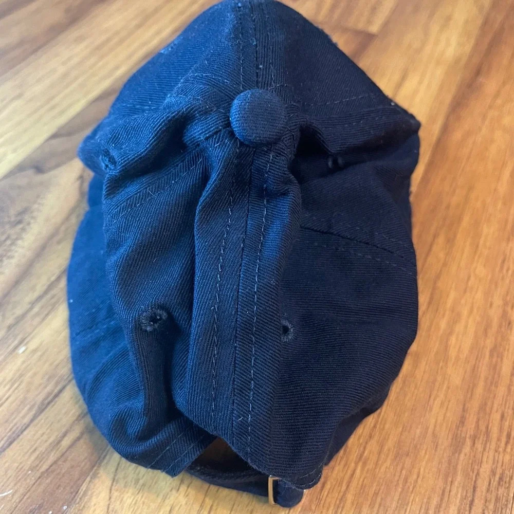 Popcrew First Mate Anchor Baseball Cap Navy Blue Cotton Adjustable Hat Mens OSFM